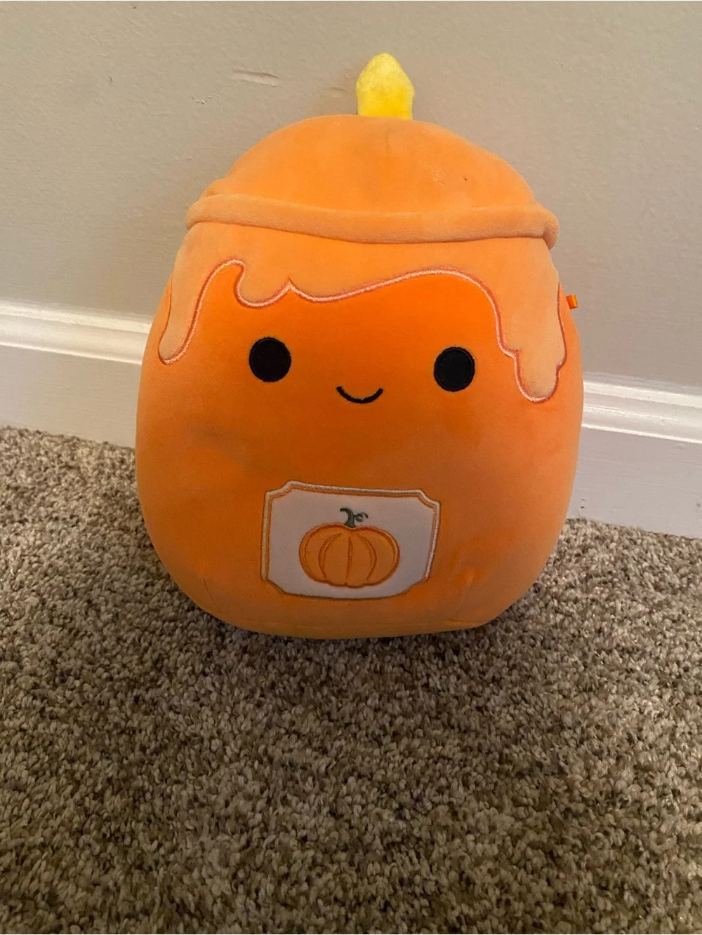 Halloween Squishmallow Bundle & Kids Orange Pumpkin Feather Trim Purse Bundle